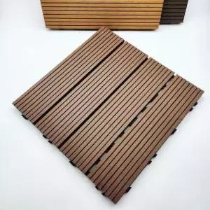 바닥재 데크타일 우드 초코운 조립식 WEE5C28