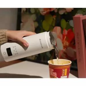 충전식 보온병 휴대용 무선 여행용 텀블러 전기 보온포트