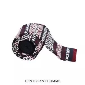 젠틀안트 와인화이트 다패턴 니트넥타이3-12 W3259C2
