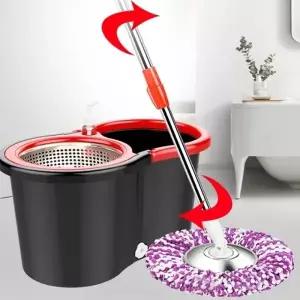 (옵션 세트)스핀업 통돌이회전걸레 막대 극세사 밀대 대걸레