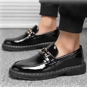 검정색 남성 로퍼 단화 캐주얼 정장구두 컴포트화 W9F1704