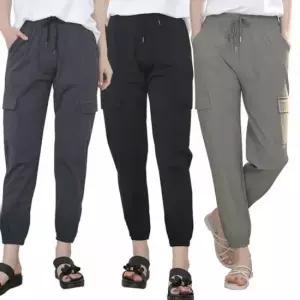 [라일리여성의류] Rly bns 여성 냉감 벤츄리 조거 팬츠 아이스 밴딩