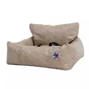 애견 방석 방수 1P 카시트 외출 브라운 가죽 강아지