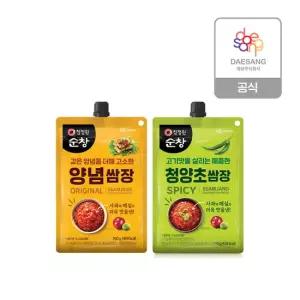 과세 청정원 짜먹는쌈장190g 2종(청양초/양념) 3개 골라담기
