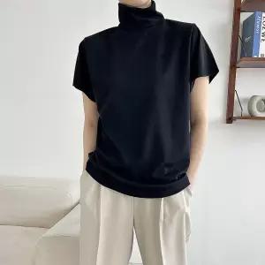 중년 빅사이즈 마담 임부복 301 하이넥폴라무지반팔티 DWXJ369 사이즈에서 자