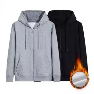 기모 후드 집업 점퍼 간절기 캐주얼 아우터