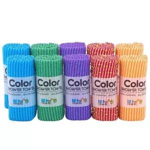 바른생활 샤워 타올 10매입 컬러 갓성비 이태리 감성