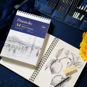 파이놀로 드로윙북A4잉패드 하드커버노트 스케치 두꺼운스케치 A4스케치 좌철스케치 크로키 잉스프링 화방