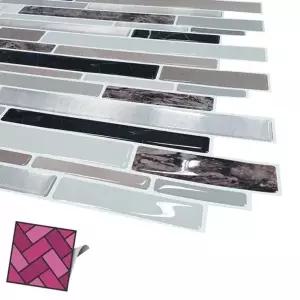 고품질 B월타일스티커 029 혼합벽돌 DIY 타일벽지 타일스티커 스티...