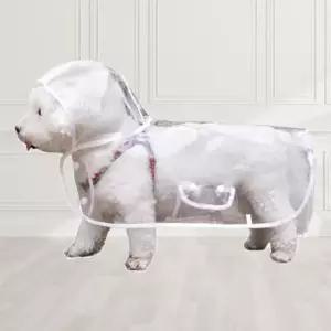 투명 후드형 우의 레인코트 경량 강아지 소형견 방수 반려동물우비 반려동물용품