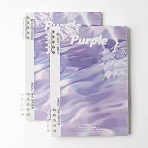 B5 유선 루스리프노트 세트 퍼플 2p 60매 디자인 교체 (KYR-WFK8QN3)