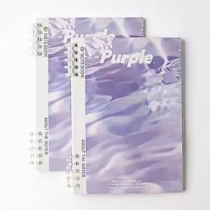 B5 유선 루스리프노트 세트 퍼플 2p 60매 디자인 교체 (KYR-WFK8QN3)