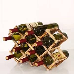 접이식 와인 랙 감성 수납형 진열대 원목 와인 랙 우드 보관 우드랙