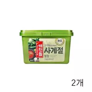 WL 해찬들 사계절쌈장 3Kg X 2개 대용량 식당용 업소용식자재 고깃집쌈장 삼겹살쌈장 소스