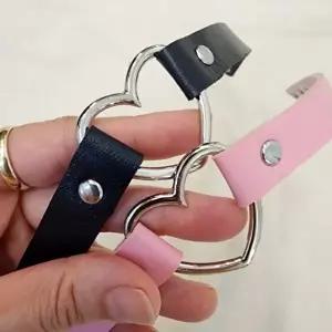 블랙 하트링 가죽 초커 목걸이 허벅지 가터링 단체-WFIK605