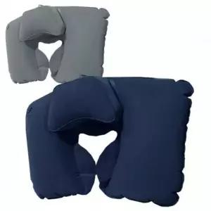 휴대용 이중에어풍선 목배개 캠핑 여행용목베개