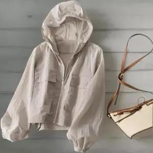 여성 여름 후드 오버사이즈 바람막이 점퍼