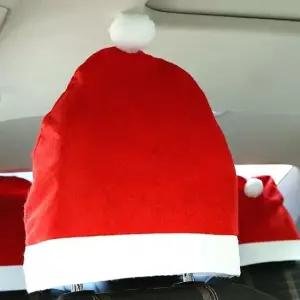 크리스마스 산타모자 헤드스트 커버 1p 자동차 장식 자동차자식 크리스마스소품 산타