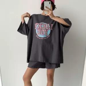 |KSD241C|빅사이즈 박스반팔티 나염 뱃살커버 밴딩반바지 투피스_20233473_597559