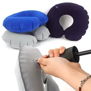 [콩심팥심]목베게에어 에어 목베개 목쿠션 목베게 베개 차량 비행기 여행용