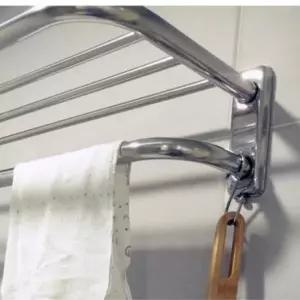 [셀러에이드]욕실 스테인리스 수건 행거 선반 화장실 2단 수납랙