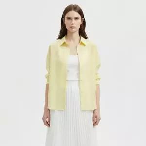 [샵앤] 여성 카라넥 잔줄무늬 봄나들이 셔츠 블라우스 NARU-WBL-21046