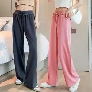 여자 프릴 데일리 바지 냉장고 클래식 여름 아이스 쿨 빅사이즈 아이스바지 아이스팬츠