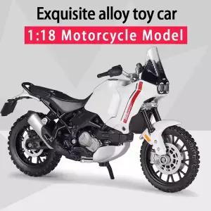Maisto 118 Ducati Desert X 합금 다이캐스트 오토바이 모델 작동 가능한 충격 흡수 장난감 선물 장난감 컬
