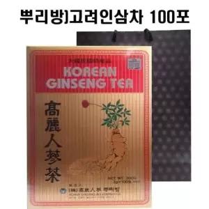 [뿌리방]고려인삼차 100포+쇼핑백