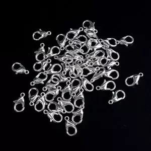 고품질 랍스터고리 실버 비즈공예부자재 50개입 랍스터고리 스트랩고리 실버개고리 개고리 WFIV3O5