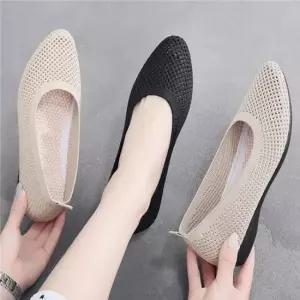 여성 통기성 편한 단화 근무화 225-255 플랫슈즈 펀칭단화 단화 발편한 여름신발 플랫슈즈