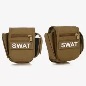 군인 밸트 군용 허리 파우치 베이지