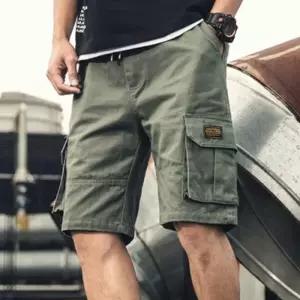 [라일리의류] Rly 남성 카고반바지 5부팬츠 밴딩 여름 캐주얼 반바