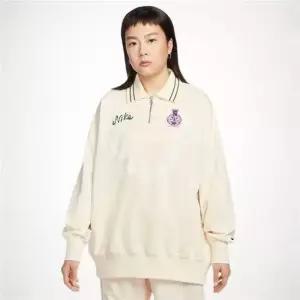 나이키 NSW 여성 오버사이즈 쿼터집 플리스 폴로 IQ3943-110 1688975