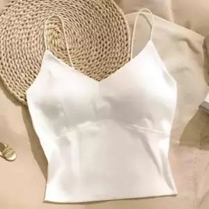 [라일리여성의류] Rly 끈나시 패드 크롭 민소매 캡나시 티 이너 슬림핏