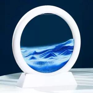 인테리어 스탠드 액자 신혼 집들이 선물 모래교보문고아트 그림 움직이는 샌드 모래멍 원형 슬로우 시계 프