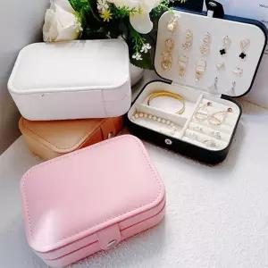 여닫기 쉬운 똑딱이형 보석함 기본 파우치 상자 4컬러아코디언파일 종이수납 자료보관 케이스 서류 문서