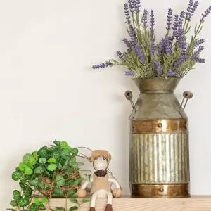 빈티지 철제 우유통소품화병 테이블 꽃병 인테리어 우유병