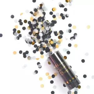 [에이치플러스몰]파티꽃가루폭죽(소형) 블랙믹스 플라워샤워 폭죽 꽃가루