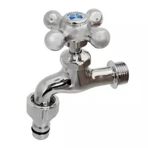 R삼정 커플링 (십자) 가로수도꼭지 베란다 세탁기호스온수용수도 수도 연결용품 수도부속 냉수용수도 수도