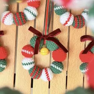 크리스마스용품 데코 꾸미기 문장식트리오너먼트 소품 현관문 미니