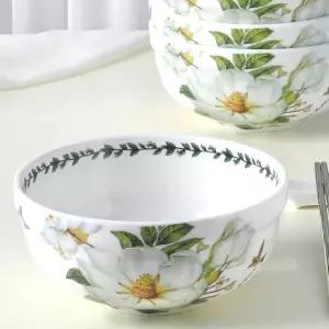 본차이나 목련 대접 5P세트 도자기 국그릇 국대접 그릇