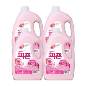 피죤 섬유유연제 핑크 로즈 용기 2500ml x 4개