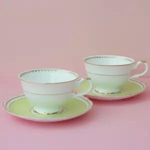 한국도자기 로얄 애플그린 커피잔세트 2(4)PCS