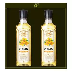 사조 해표 카놀라유 프리미엄 오일 2입 + 쇼핑백포함 설 추석 명절 선물세트