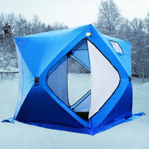 겨울 보온 얼음 빙어 낚시텐트 큐브텐트