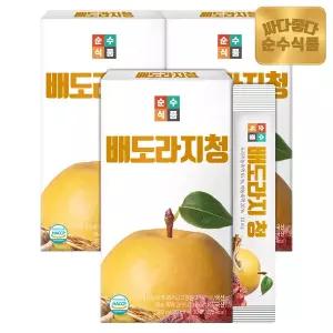 순수식품 배도라지청 스틱 3박스(90포) / 도라지배청 배도라지진액 도라지배즙 배도라지즙