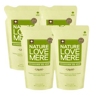 네이쳐러브메레 젖병세정제, 액상 리필, 500ml, 4개