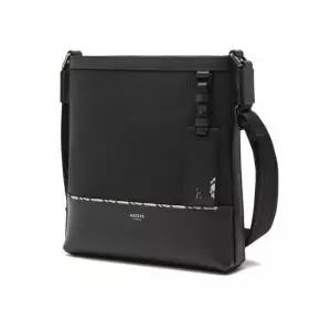 [헤지스](대전신세계)[HAZZYS ACC][CHESTER] 블랙 나일론 혼방 체크라인 크로스백 HJBA5E061BK