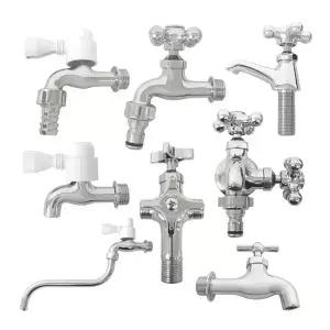 우리수도 단수전 세탁기 베란다 카프링 양갈래 두갈래 가로꼭지 수도꼭지